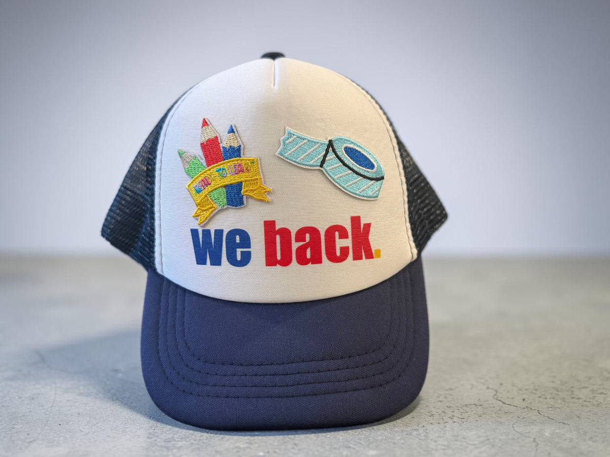 Kids "We Back" Mesh Snapback Trucker Hat | Multiple Colors & Designs