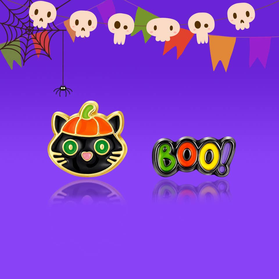 Boo Kitty | Halloween | Perfect Pair Earrings for Girls