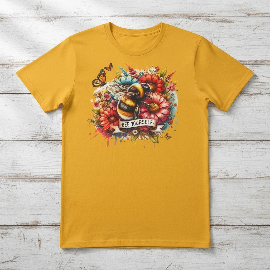 Bee Yourself Tee – available in Yellow & Off White