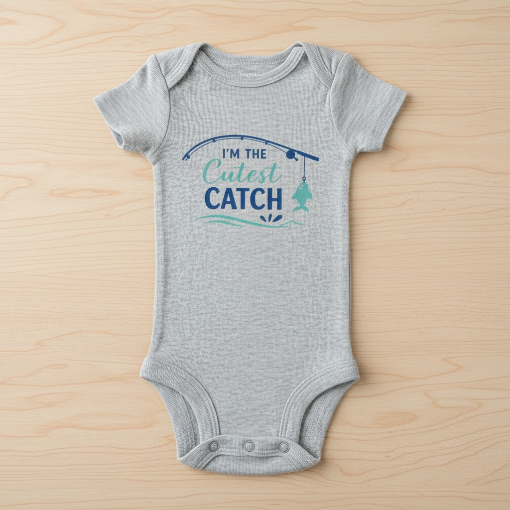 I'm the Cutest Catch Short Sleeve Onesie