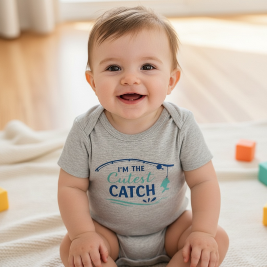 I'm the Cutest Catch Short Sleeve Onesie