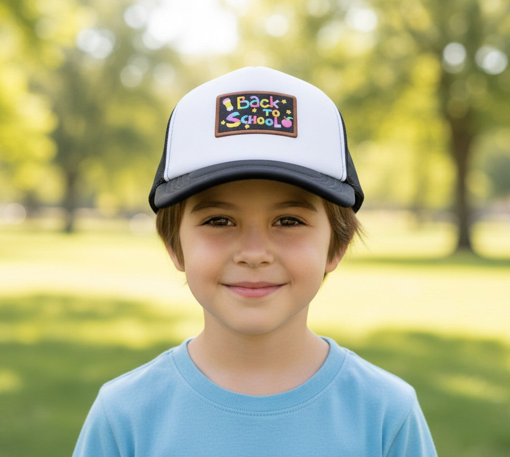 Kids "We Back" Mesh Snapback Trucker Hat | Multiple Colors & Designs