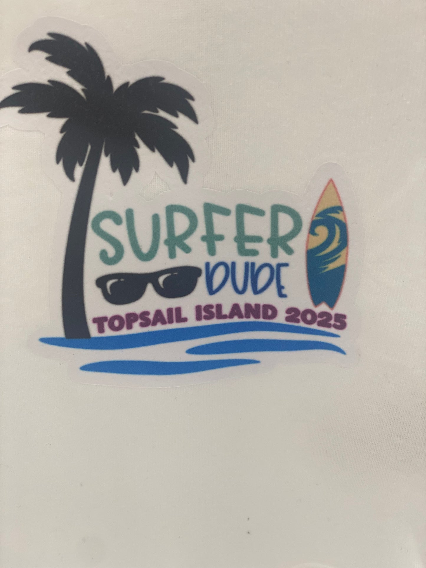Surfer Dude Onesie – Topsail Beach 2025 Edition | Size: Newborn 🌊🏄‍♂️