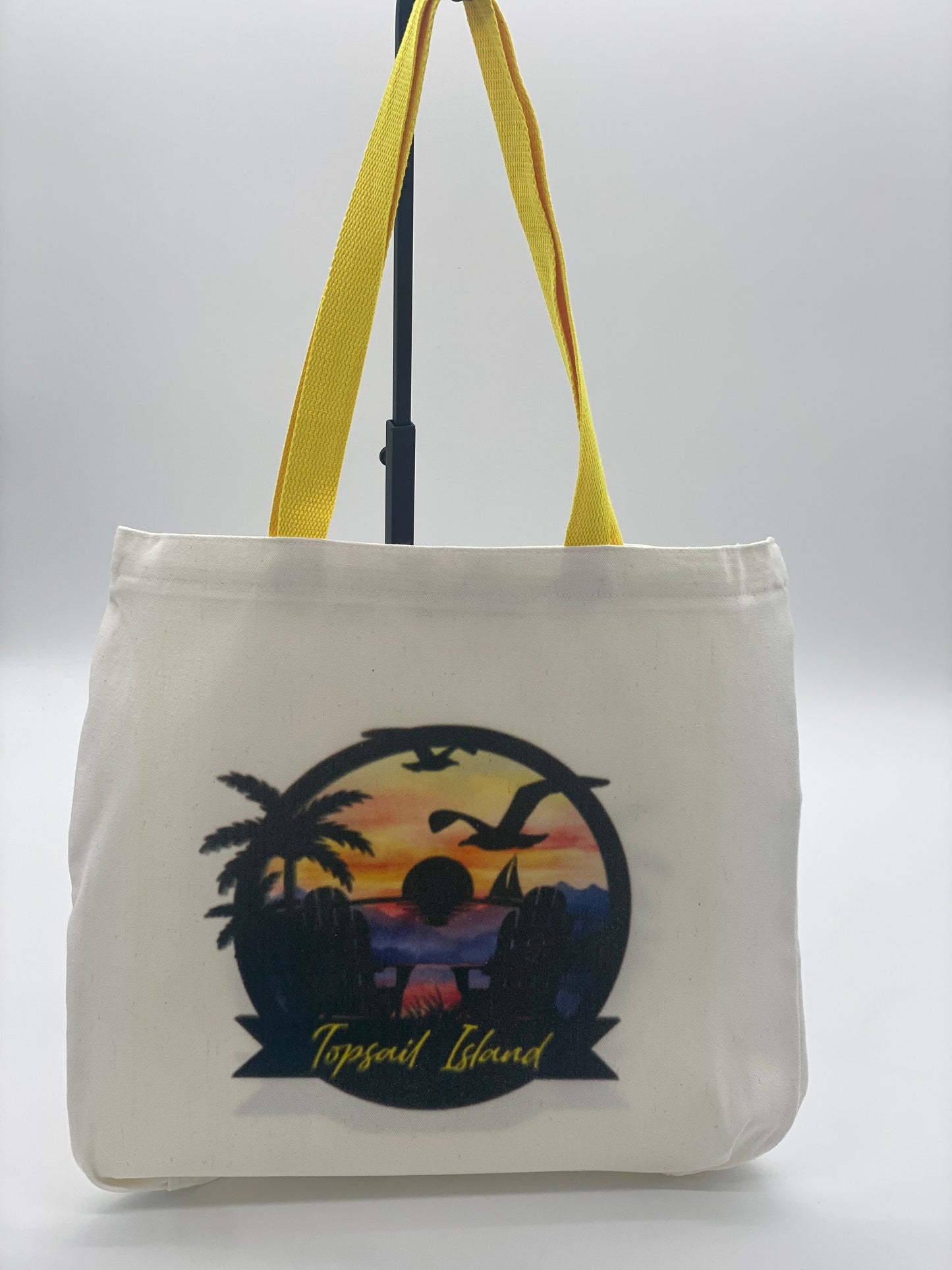 Topsail Island Sunset Tote Bag | Coastal Beach Bag | Vacation Travel Tote