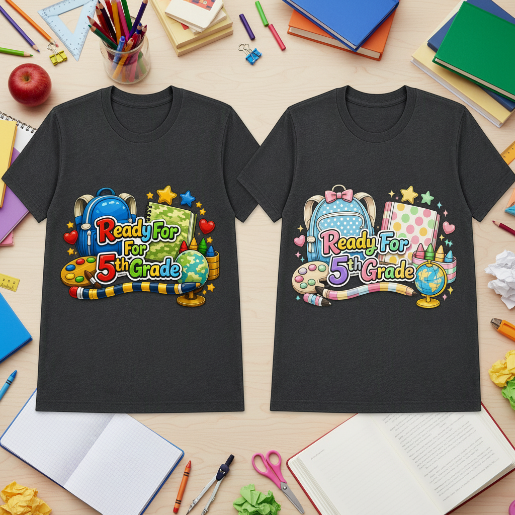 Ready for Pre-K Through 5th Grade Back-to-School Shirt