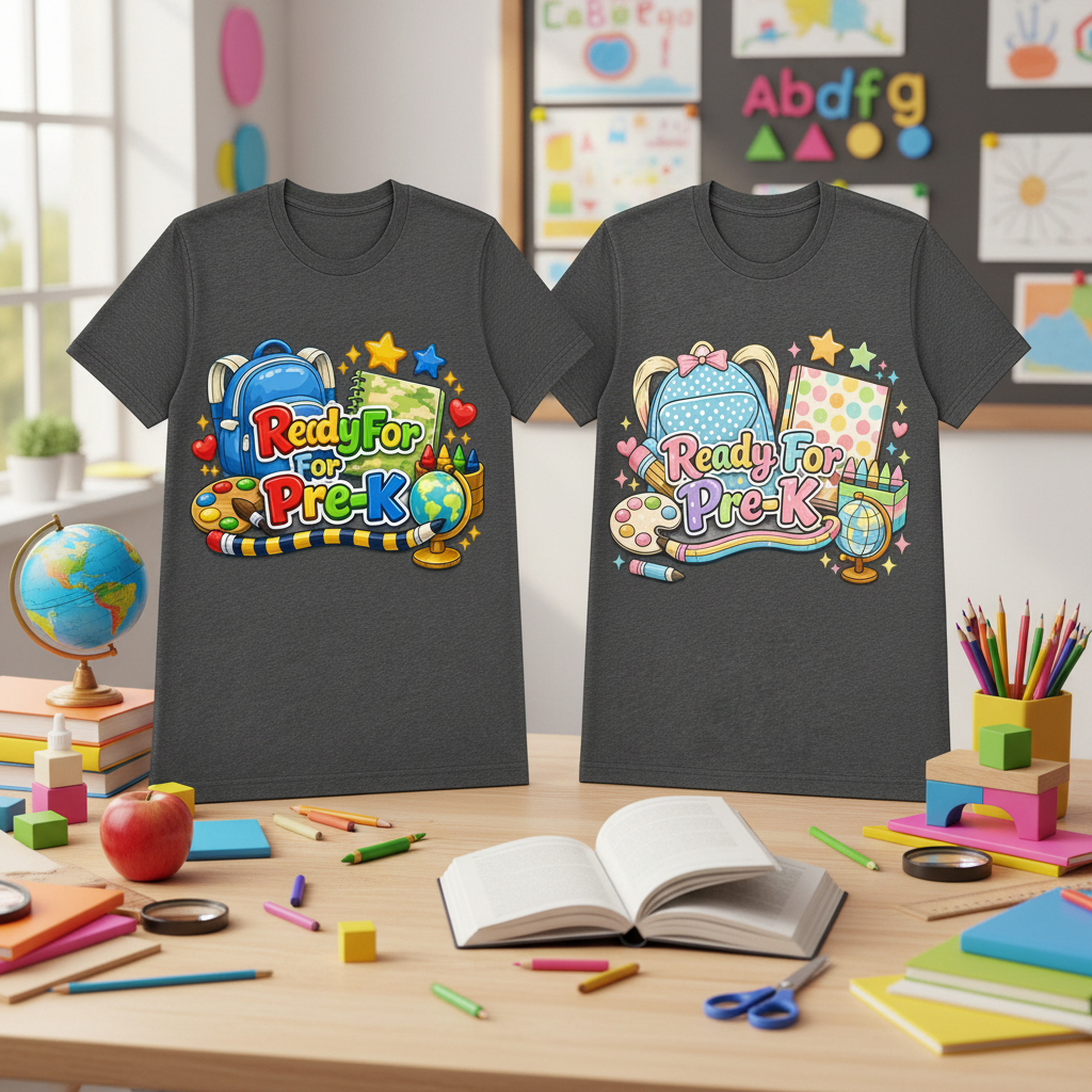 Ready for Pre-K Through 5th Grade Back-to-School Shirt