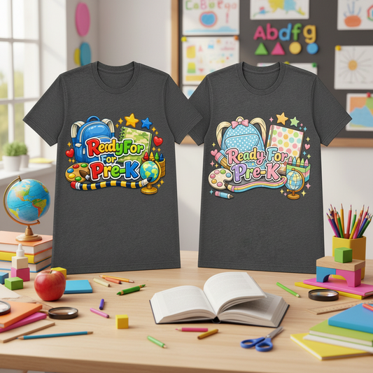 Ready for Pre-K Through 5th Grade Back-to-School Shirt