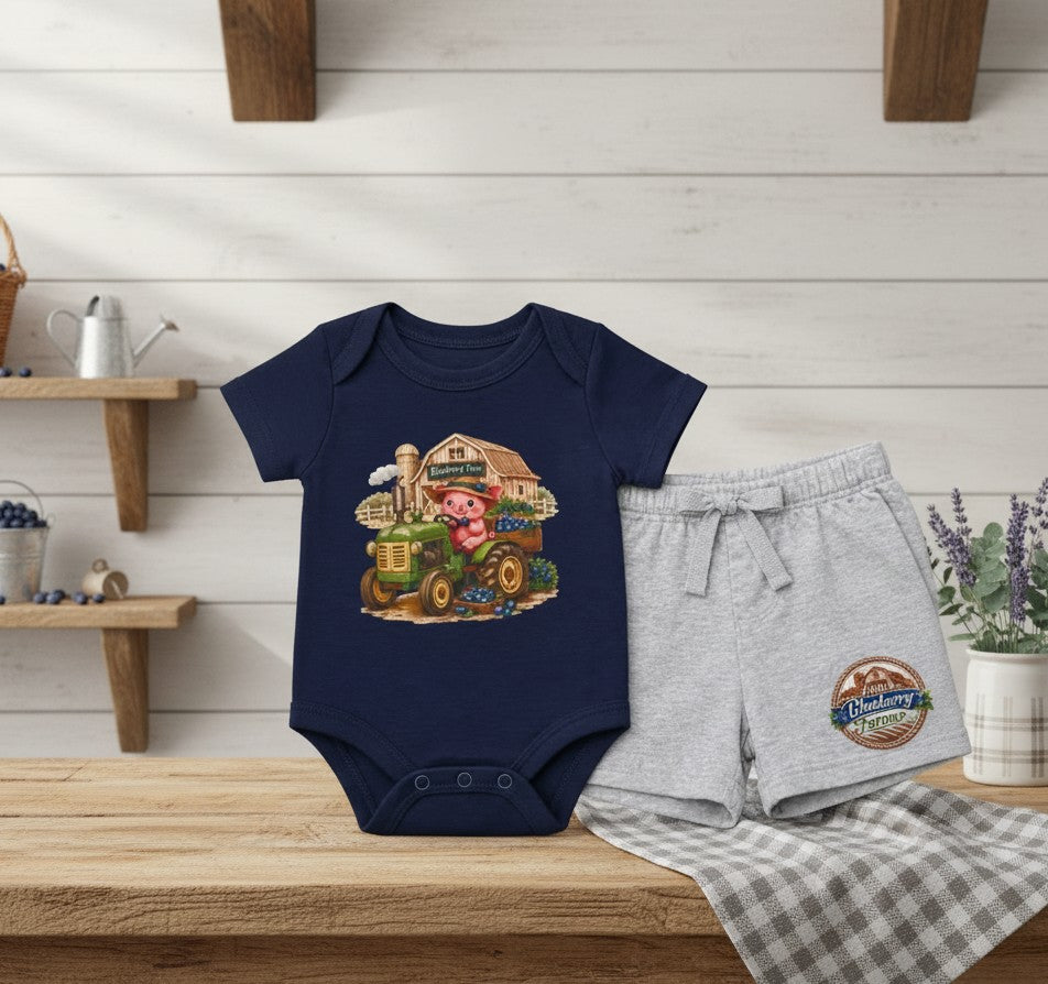 Baby Onesie + Shorts Outfit | Multiple Designs| Soft Cotton | Summer Closeout